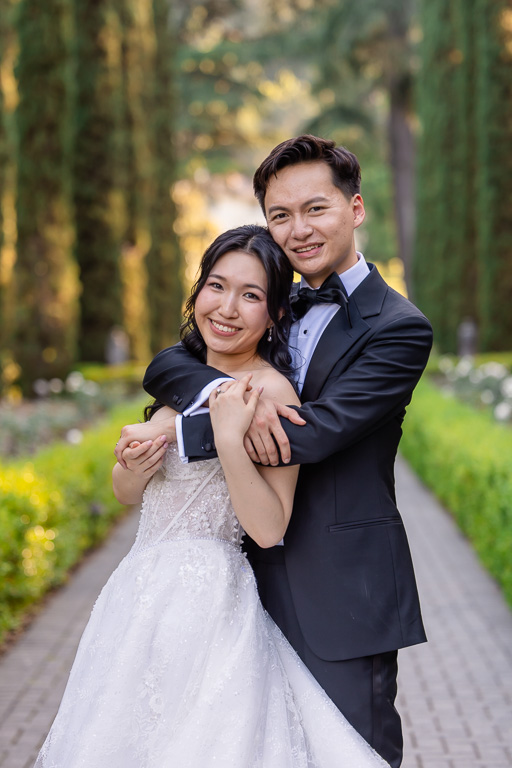 wedding portrait close-up at Montalvo
