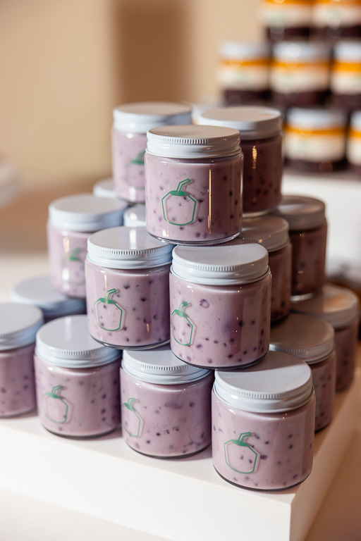 wedding coconut pudding dessert jars