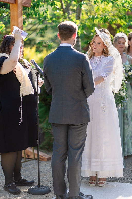 officiant declaring the bride and groom to be married