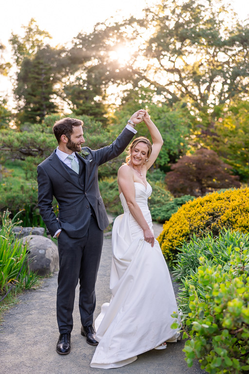 dancing in the garden