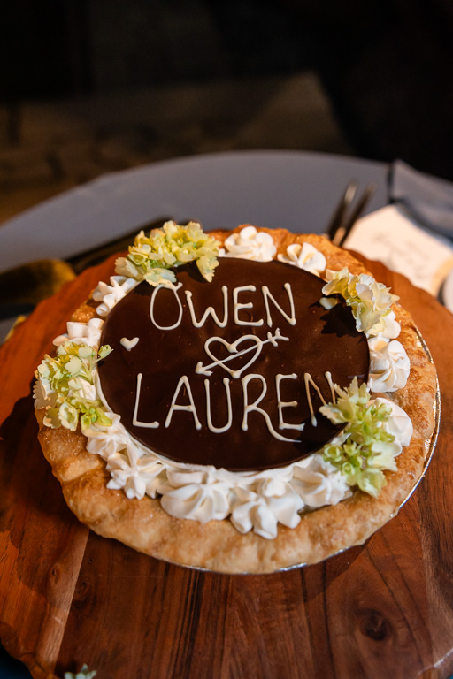 custom monogrammed cake
