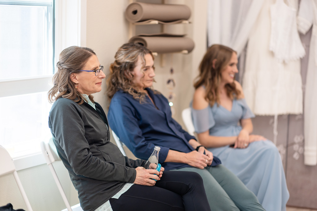 bridesmaids just chilling