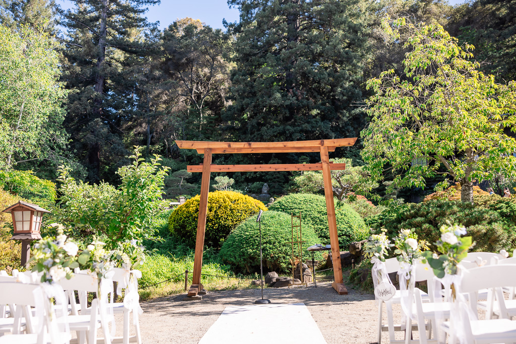 custom hand-built Japanese-style wooden arbor