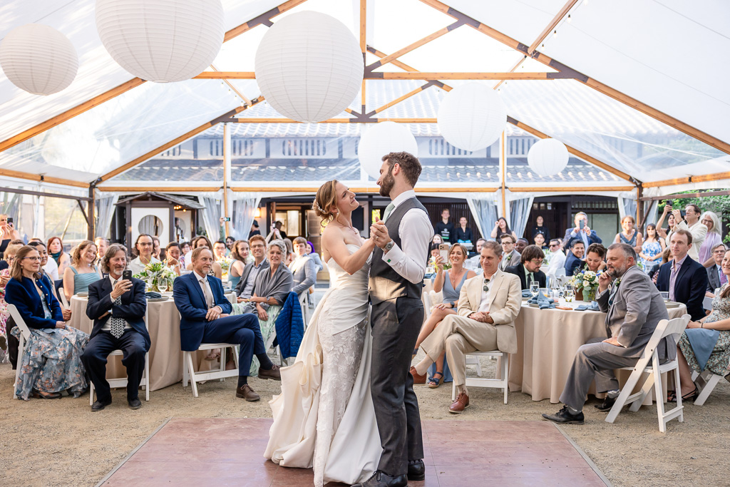 tented reception first dance