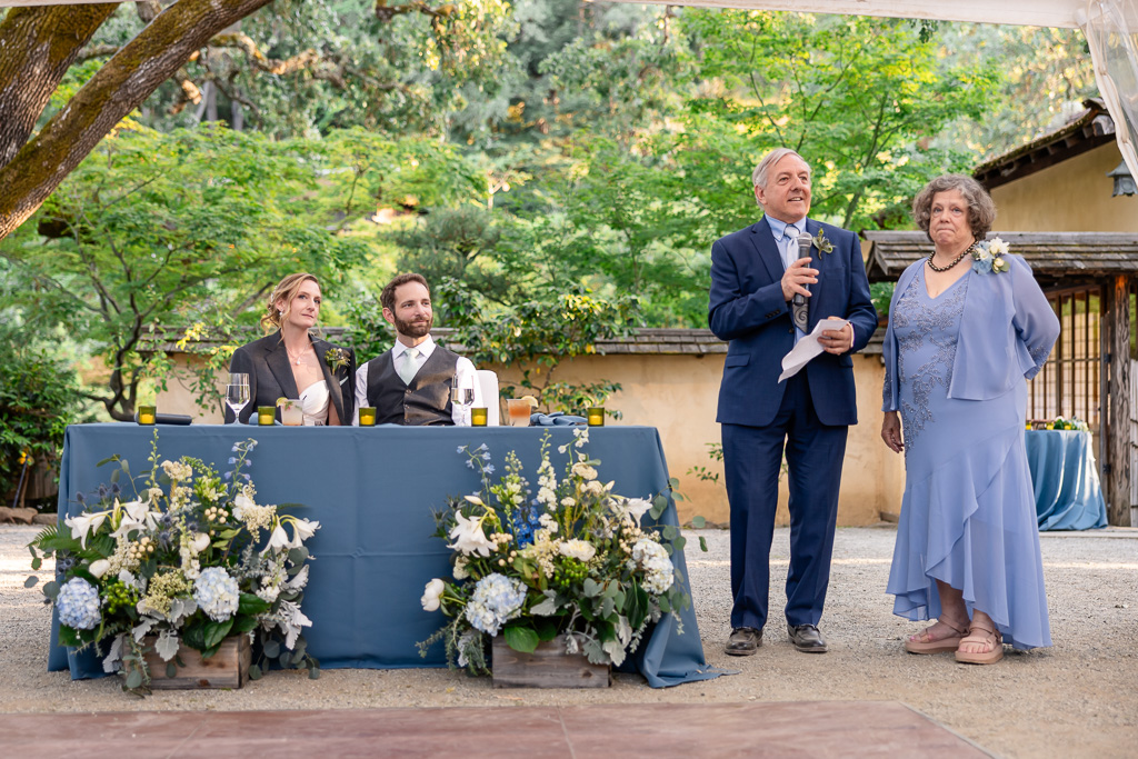 parents giving a dinner speech