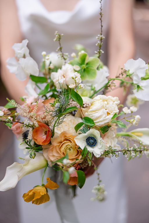 lush floral bridal bouquet
