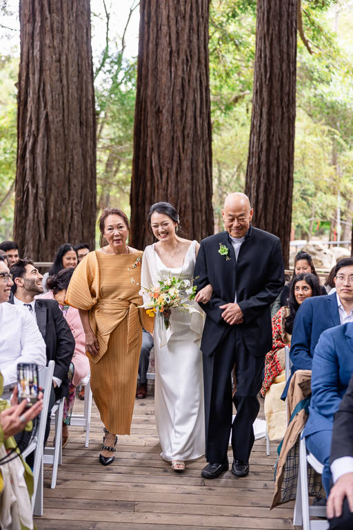 Sanborn County Park wedding processional