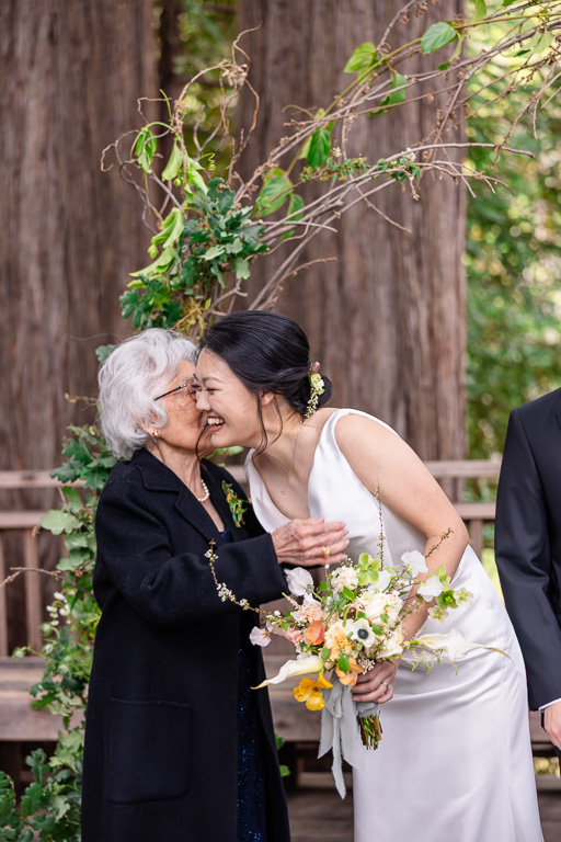 bride and grandma