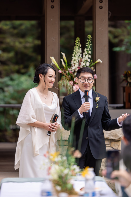 thank-you speech by the bride and groom