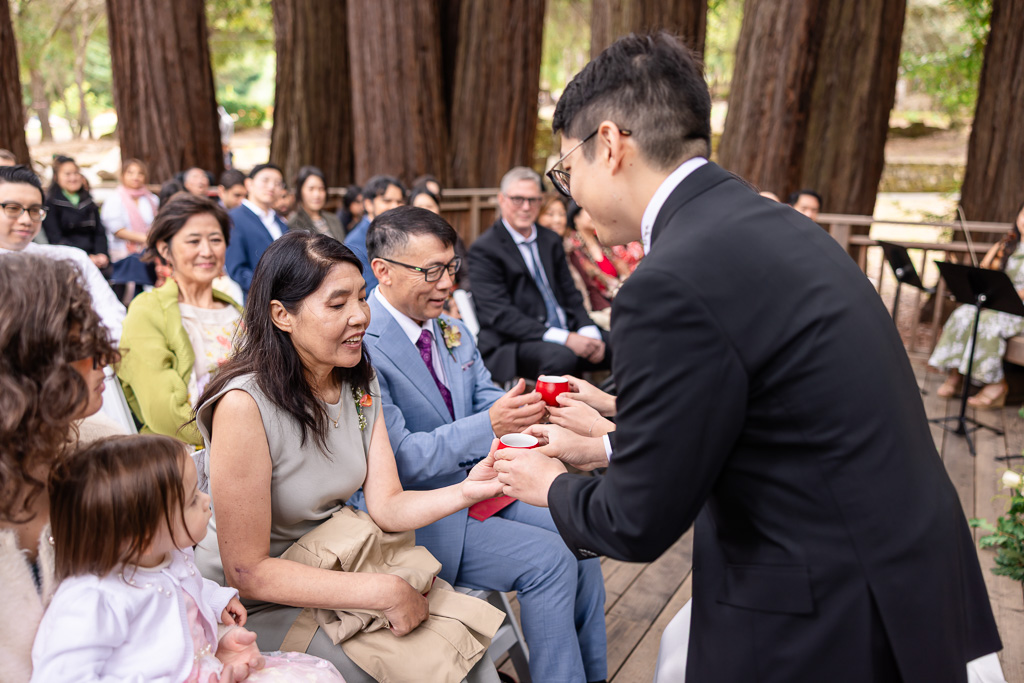 serving tea to elders