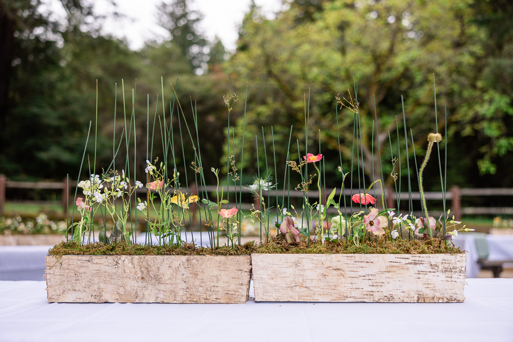 farm style wedding table centerpieces