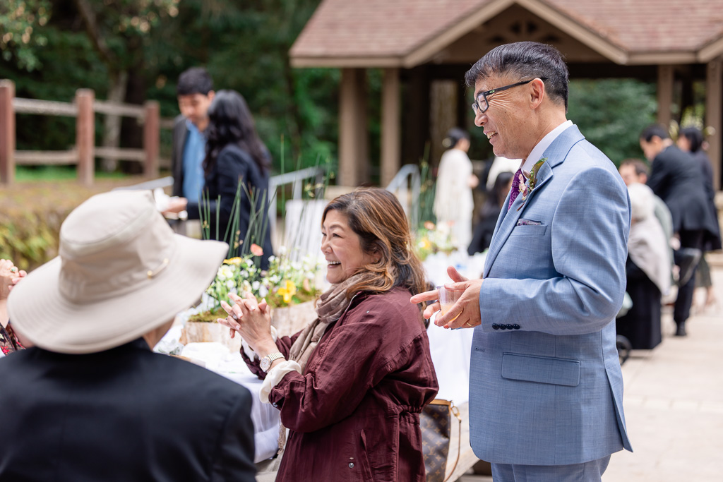 guests mingling with each other