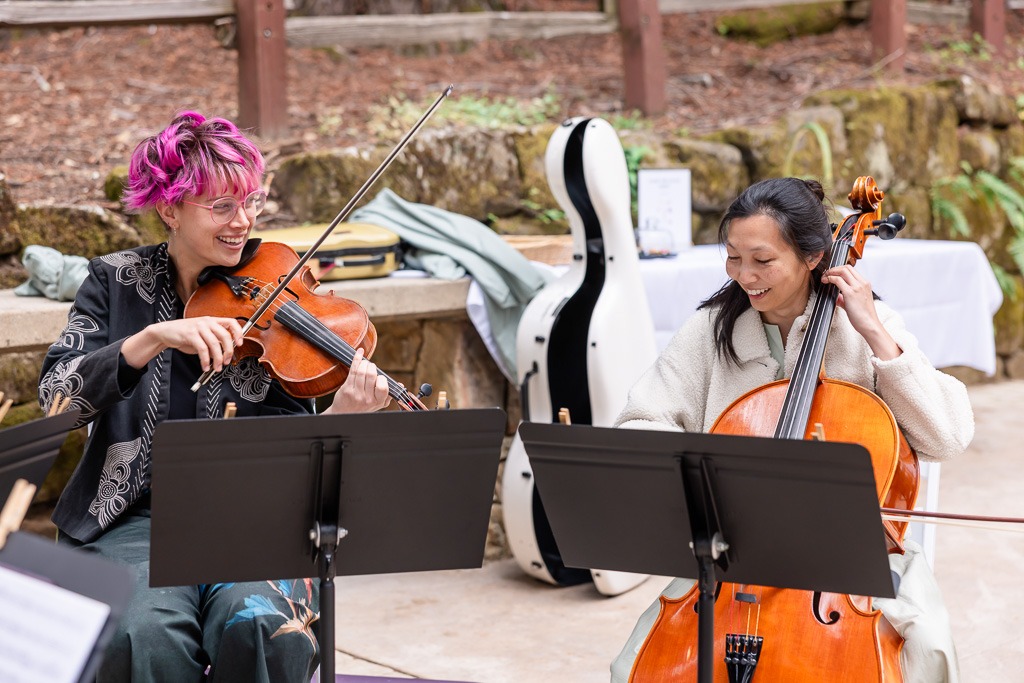 string quartet with bride’s sister