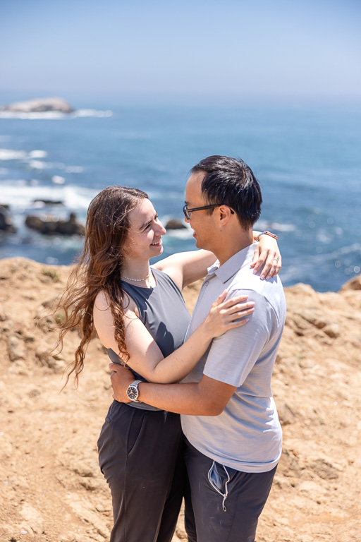 couple embracing