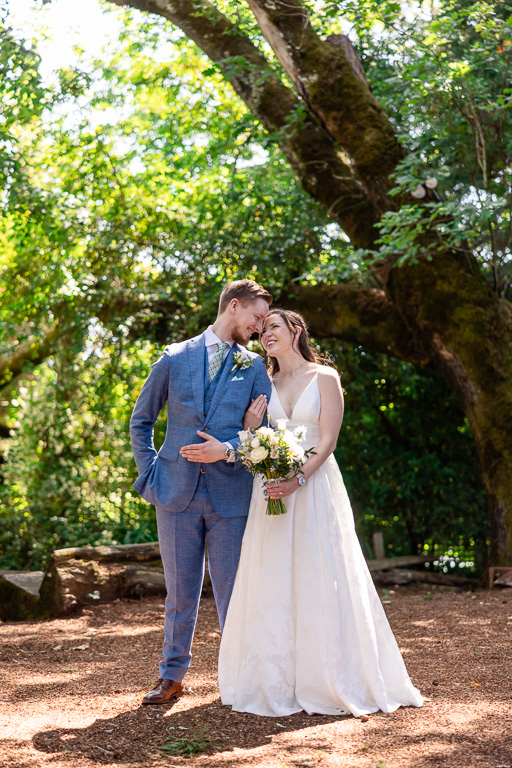 wedding portraits in the woods