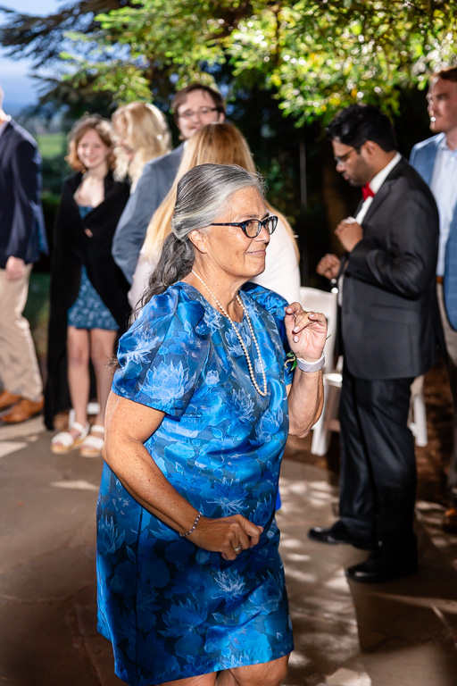 wedding guests enjoying the dance floor