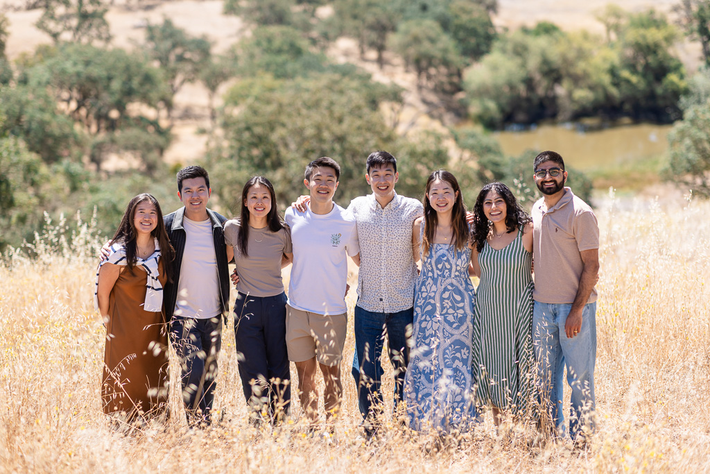 a group photo at Sonoma Valley Regional Park