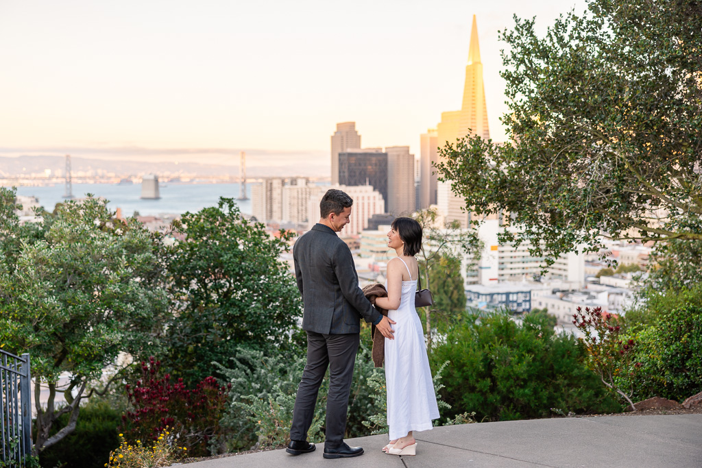 just before proposal