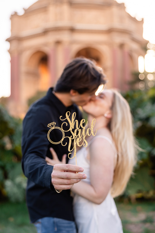 she said yes engagement prop