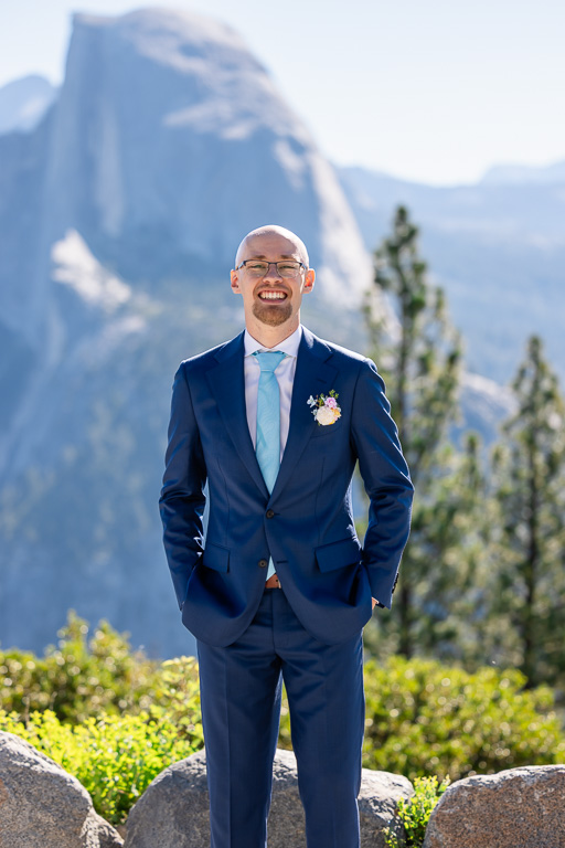 Glacier Point groom solo shot