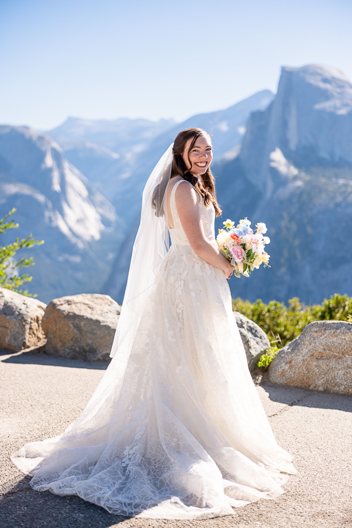 Glacier Point bride solo shot