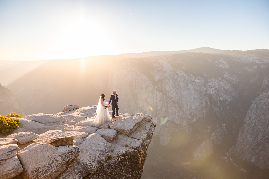 Taft Point sunset wedding shoot