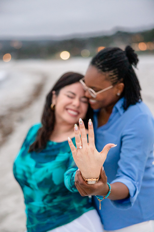 proposal engagement ring photo pose