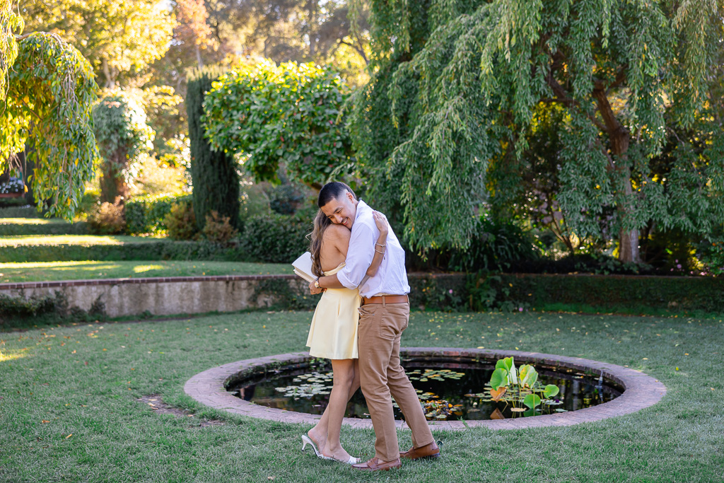 engagement at Filoli Gardens