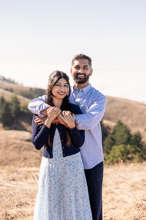 standard engagement photos pose