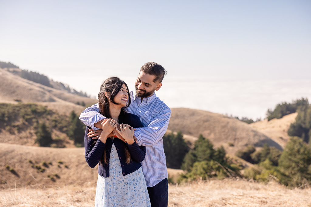 engagement session in the late morning