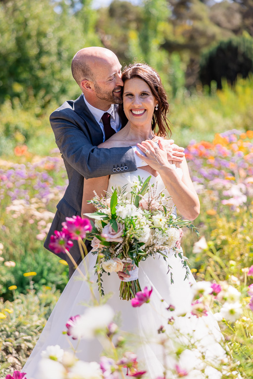 Filoli Gardens wedding portrait