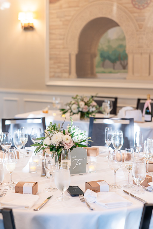 Stanford Park Hotel reception tables