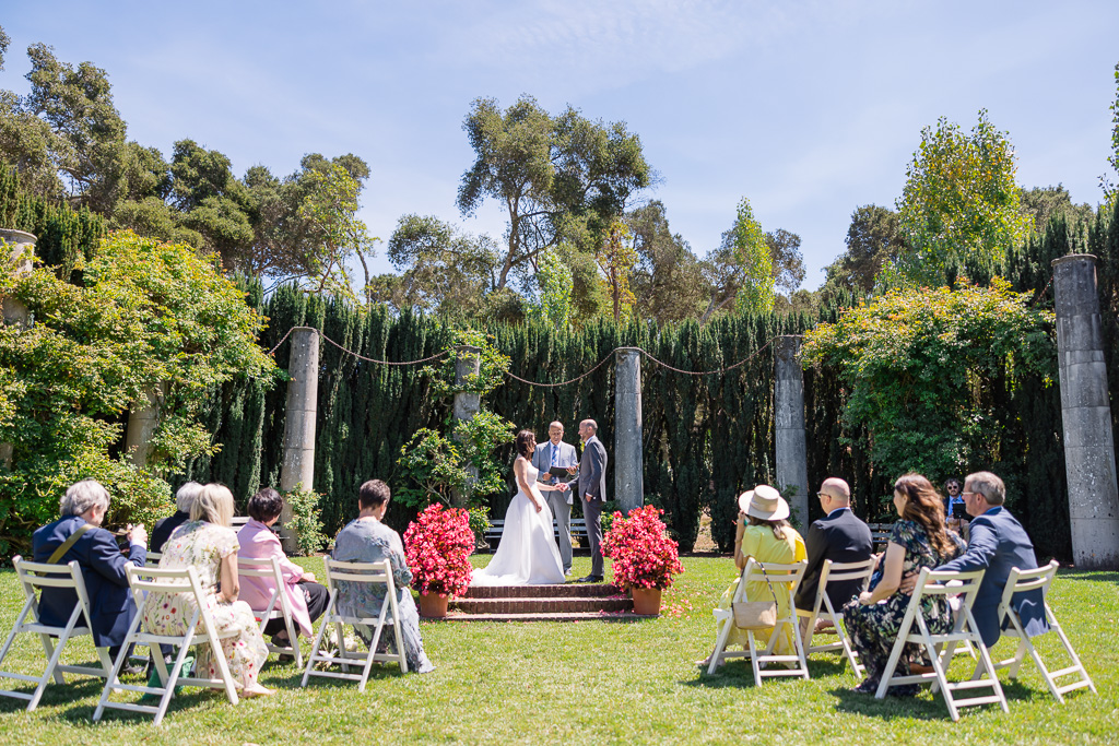 micro-wedding at Filoli Gardens at the High Place