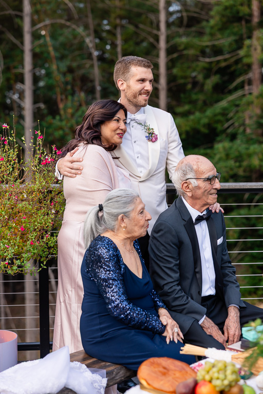 grandparents looking on during father/daughter dance