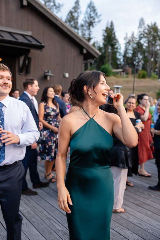 bridesmaid on the dance floor