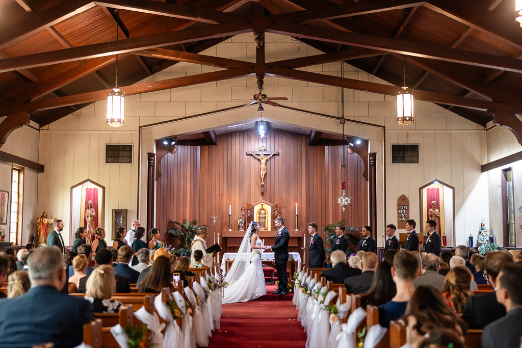 St Elizabeth's Roman Catholic Church wedding ceremony