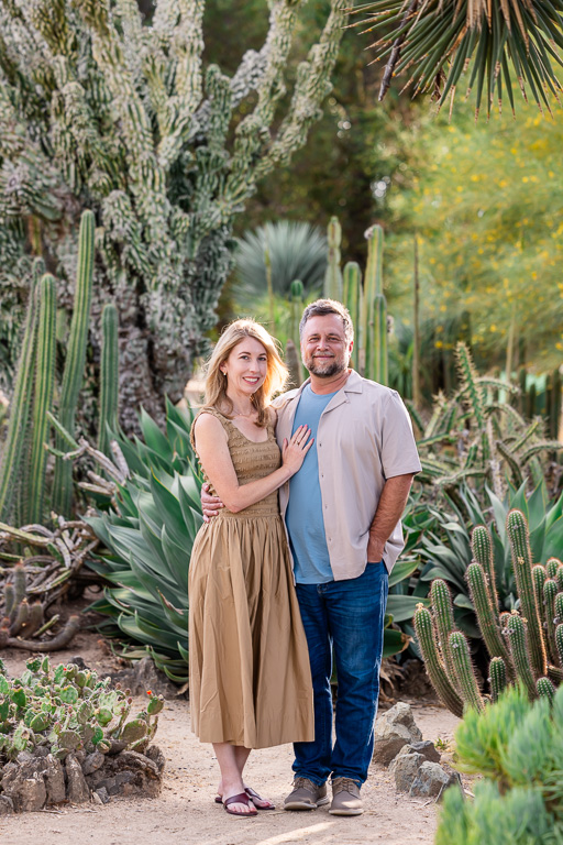 parents at Stanford Cactus Garden