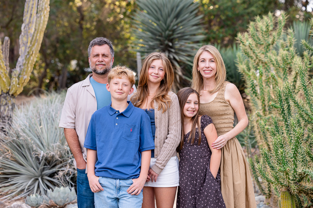 Stanford Cactus Garden family portrait session