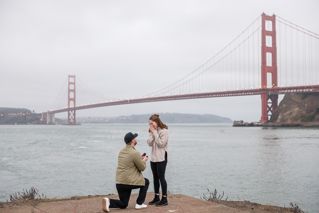 marriage proposal at the “I Love You Spot”