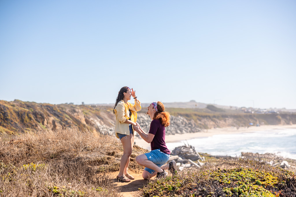 Pescadero State Beach engagement proposal